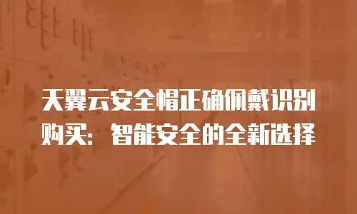 天翼云安全帽正确佩戴识别购买：智能安全的全新选择