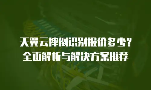 天翼云摔倒识别报价多少？全面解析与解决方案推荐