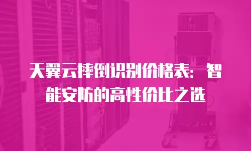 天翼云摔倒识别价格表：智能安防的高性价比之选