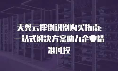 天翼云摔倒识别购买指南：一站式解决方案助力企业精准风控