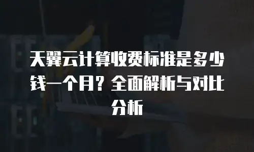 天翼云计算收费标准是多少钱一个月？全面解析与对比分析