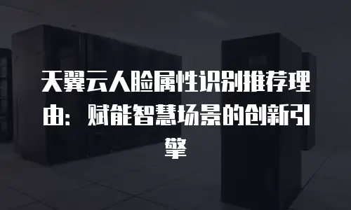 天翼云人脸属性识别推荐理由：赋能智慧场景的创新引擎