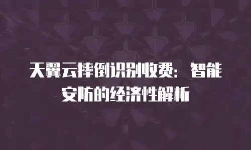 天翼云摔倒识别收费：智能安防的经济性解析