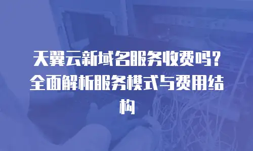 天翼云新域名服务收费吗？全面解析服务模式与费用结构
