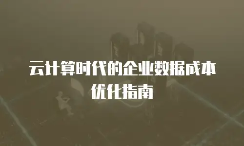 云计算时代的企业数据成本优化指南