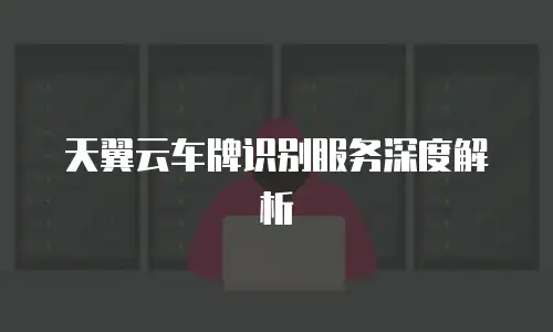 天翼云车牌识别服务深度解析
