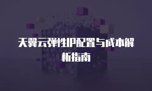 天翼云弹性IP配置与成本解析指南