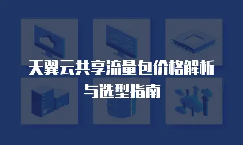 天翼云共享流量包价格解析与选型指南