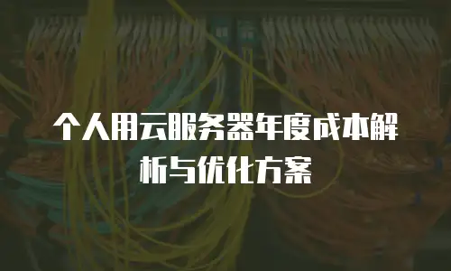 个人用云服务器年度成本解析与优化方案