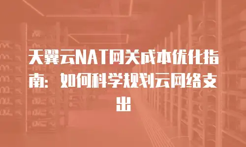 天翼云NAT网关成本优化指南：如何科学规划云网络支出