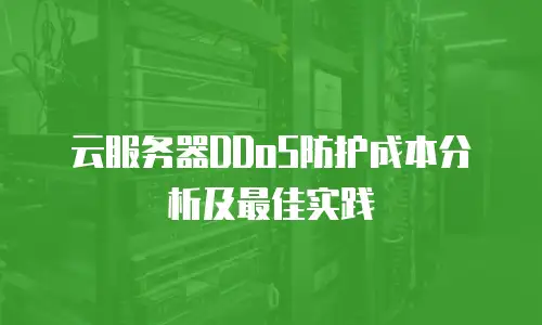 云服务器DDoS防护成本分析及最佳实践