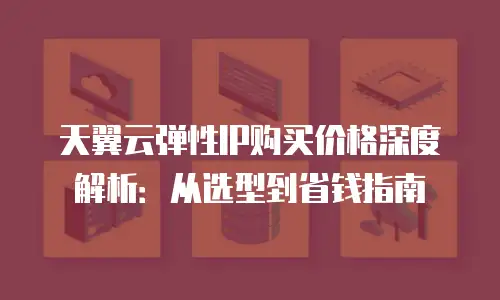 天翼云弹性IP购买价格深度解析：从选型到省钱指南