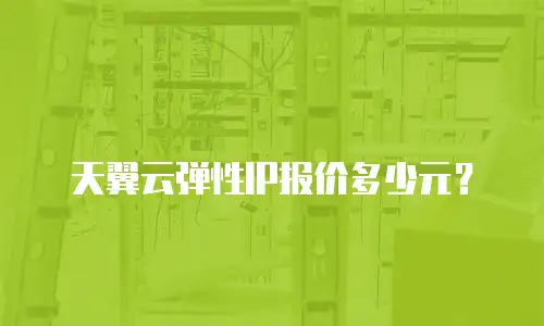 天翼云弹性IP报价多少元？