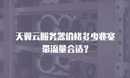 天翼云服务器价格多少兆宽带流量合适？