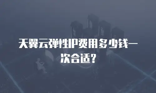 天翼云弹性IP费用多少钱一次合适？