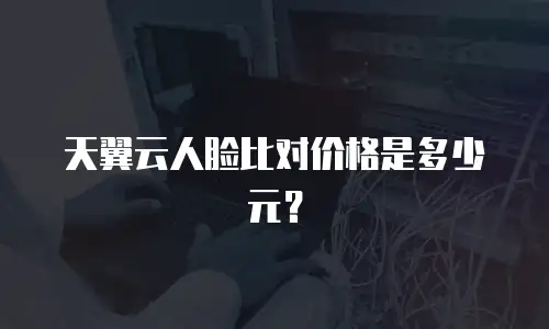 天翼云人脸比对价格是多少元？
