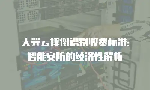 天翼云摔倒识别收费标准：智能安防的经济性解析