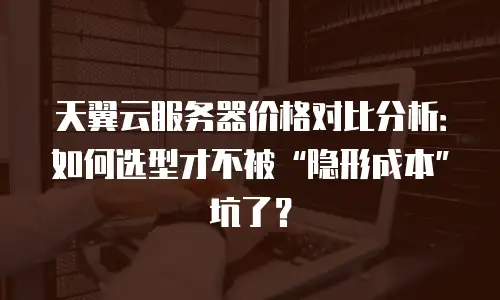 天翼云服务器价格对比分析：如何选型才不被&ldquo;隐形成本&rdquo;坑了？