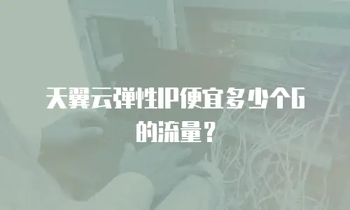 天翼云弹性IP便宜多少个G的流量？