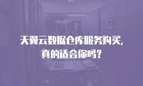 天翼云数据仓库服务购买，真的适合你吗？