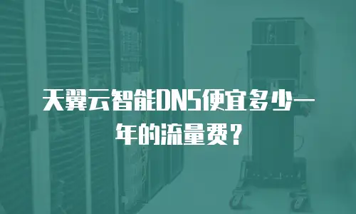 天翼云智能DNS便宜多少一年的流量费？