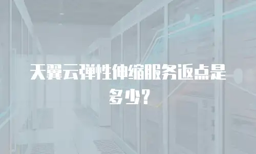 天翼云弹性伸缩服务返点是多少？