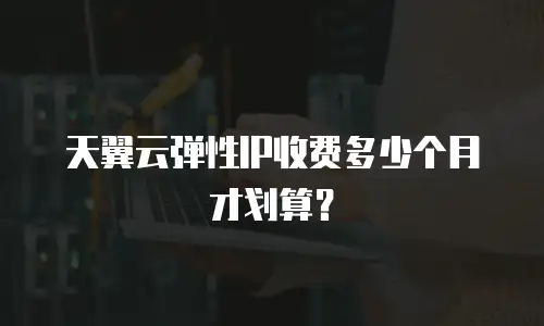 天翼云弹性IP收费多少个月才划算？