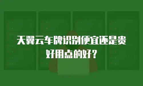 天翼云车牌识别便宜还是贵好用点的好？