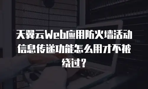 天翼云Web应用防火墙活动信息传递功能怎么用才不被绕过？