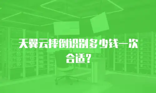 天翼云摔倒识别多少钱一次合适？
