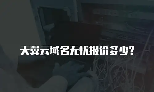 天翼云域名无忧报价多少？