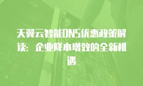 天翼云智能DNS优惠政策解读：企业降本增效的全新机遇
