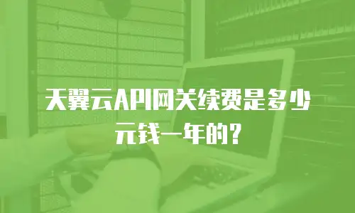 天翼云API网关续费是多少元钱一年的？