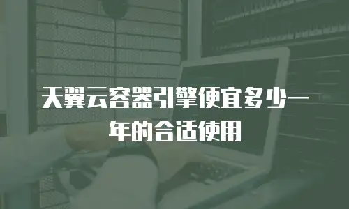 天翼云容器引擎便宜多少一年的合适使用