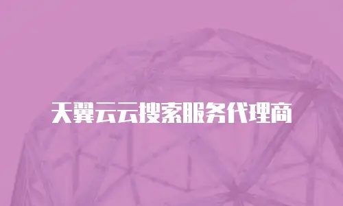 天翼云云搜索服务代理商