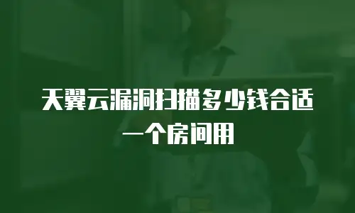 天翼云漏洞扫描多少钱合适 一个房间用