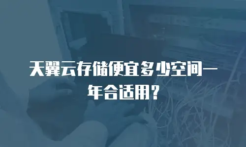 天翼云存储便宜多少空间一年合适用？