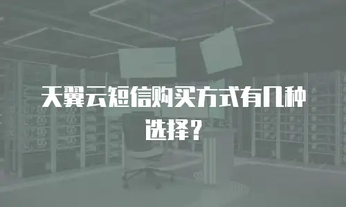 天翼云短信购买方式有几种选择？
