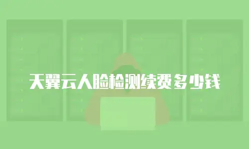 天翼云人脸检测续费多少钱