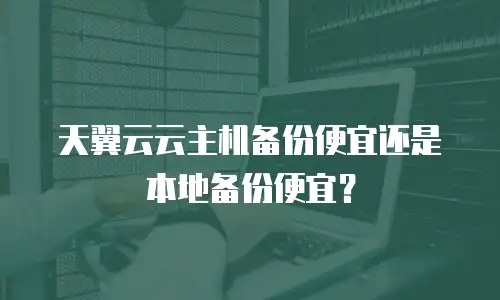天翼云云主机备份便宜还是本地备份便宜？