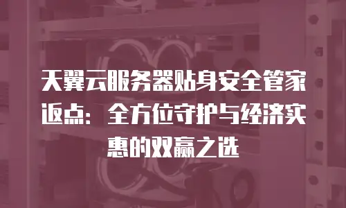 天翼云服务器贴身安全管家返点：全方位守护与经济实惠的双赢之选