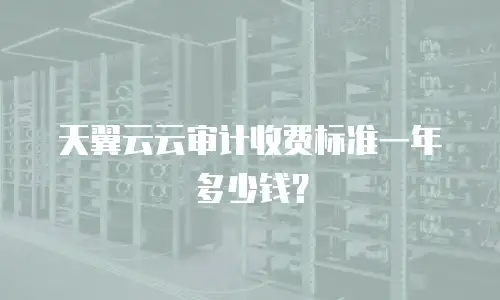 天翼云云审计收费标准一年多少钱？