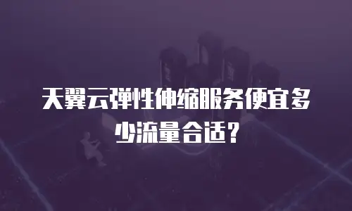 天翼云弹性伸缩服务便宜多少流量合适？