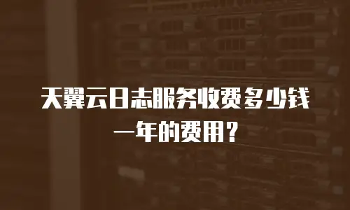 天翼云日志服务收费多少钱一年的费用？