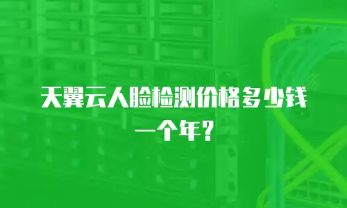 天翼云人脸检测价格多少钱一个年？