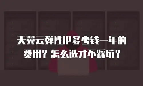 天翼云弹性IP多少钱一年的费用？怎么选才不踩坑？
