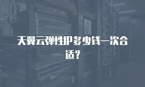 天翼云弹性IP多少钱一次合适？