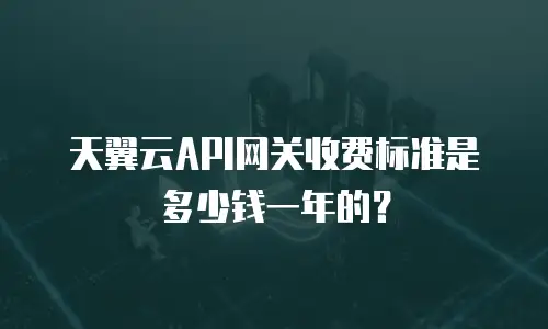天翼云API网关收费标准是多少钱一年的？