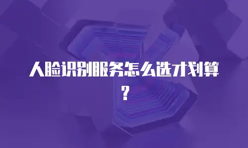 人脸识别服务怎么选才划算？