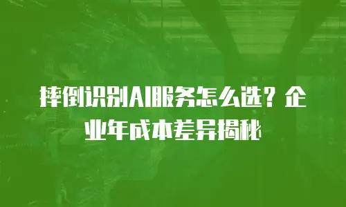 摔倒识别AI服务怎么选？企业年成本差异揭秘